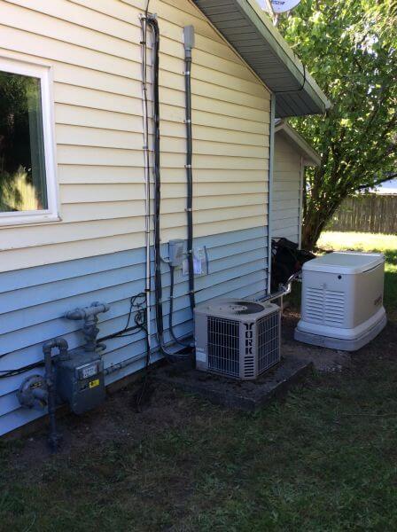 After the gas meter was upgraded we were able to install a 16kw generator.
